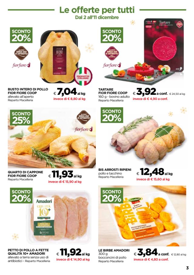 OFFERTE DAL 2 DICEMBRE 3