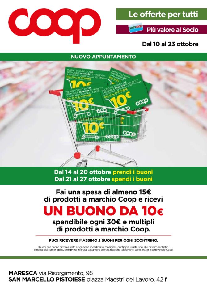 Offerta fino al 23 ottobre